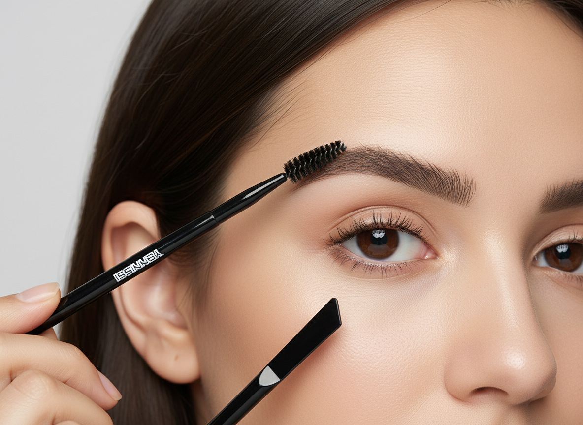 Aplicator de ceara 2 in 1 pentru sprancene