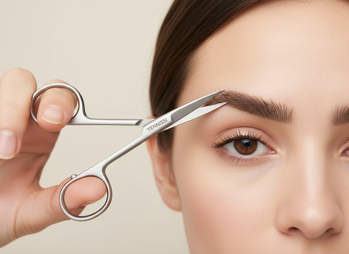 Foarfeca pentru sprancene
