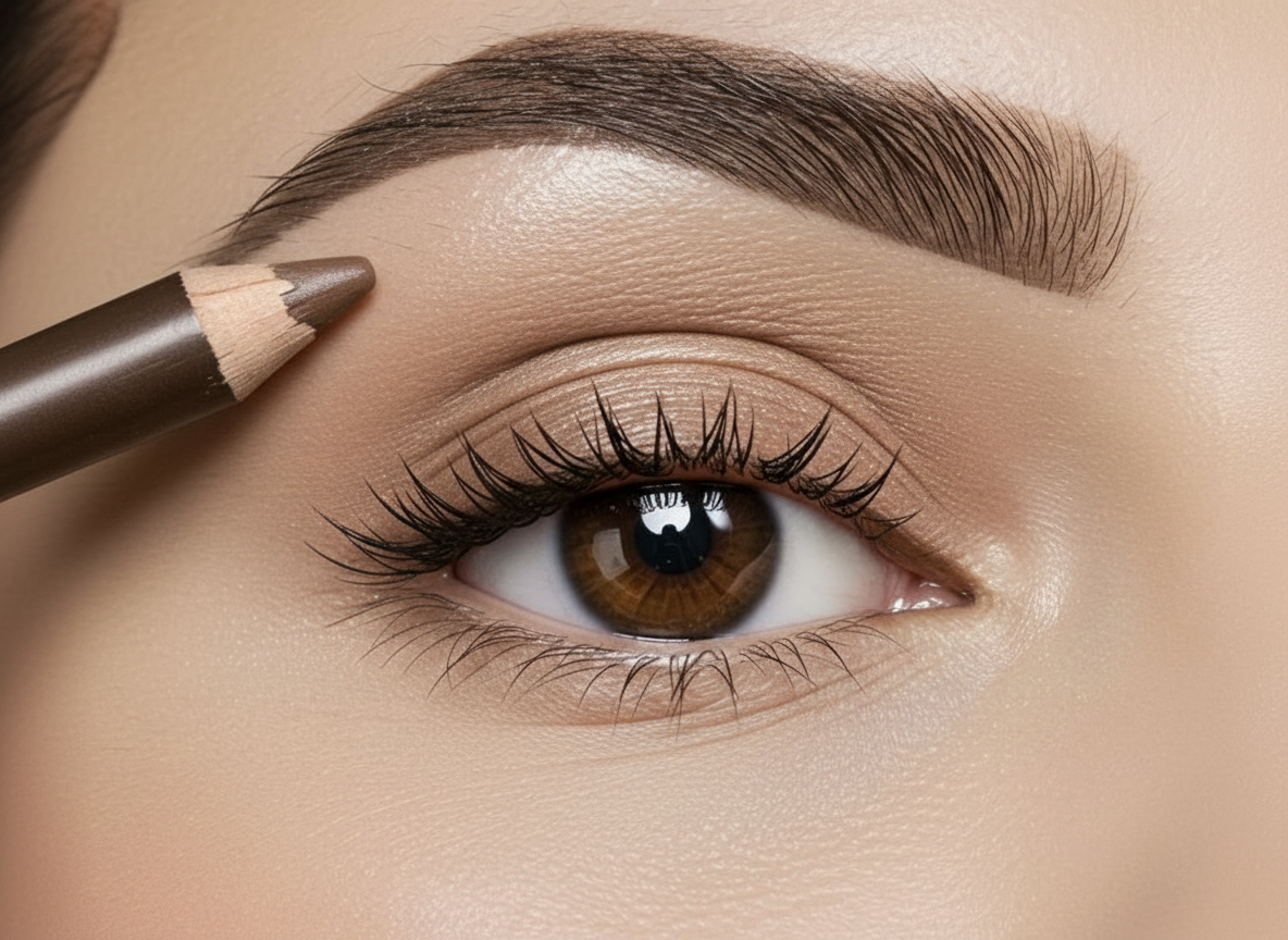 Creion pentru sprancene din lemn